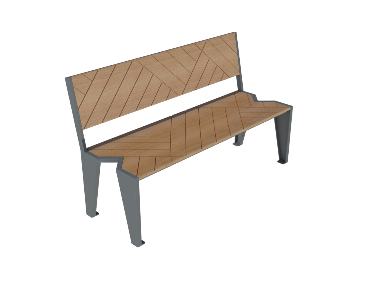Bench with back 